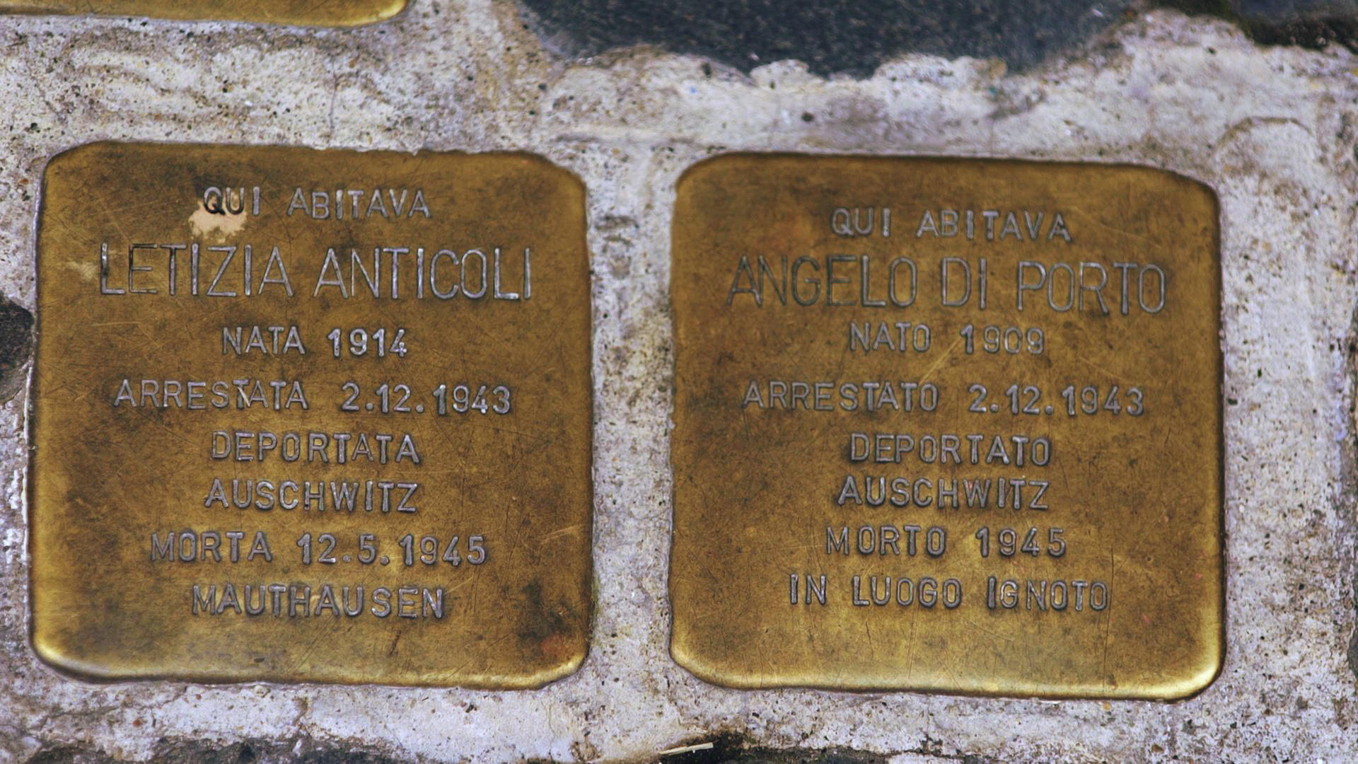 Pietre D'Inciampo [credit: courtesy of Rai]