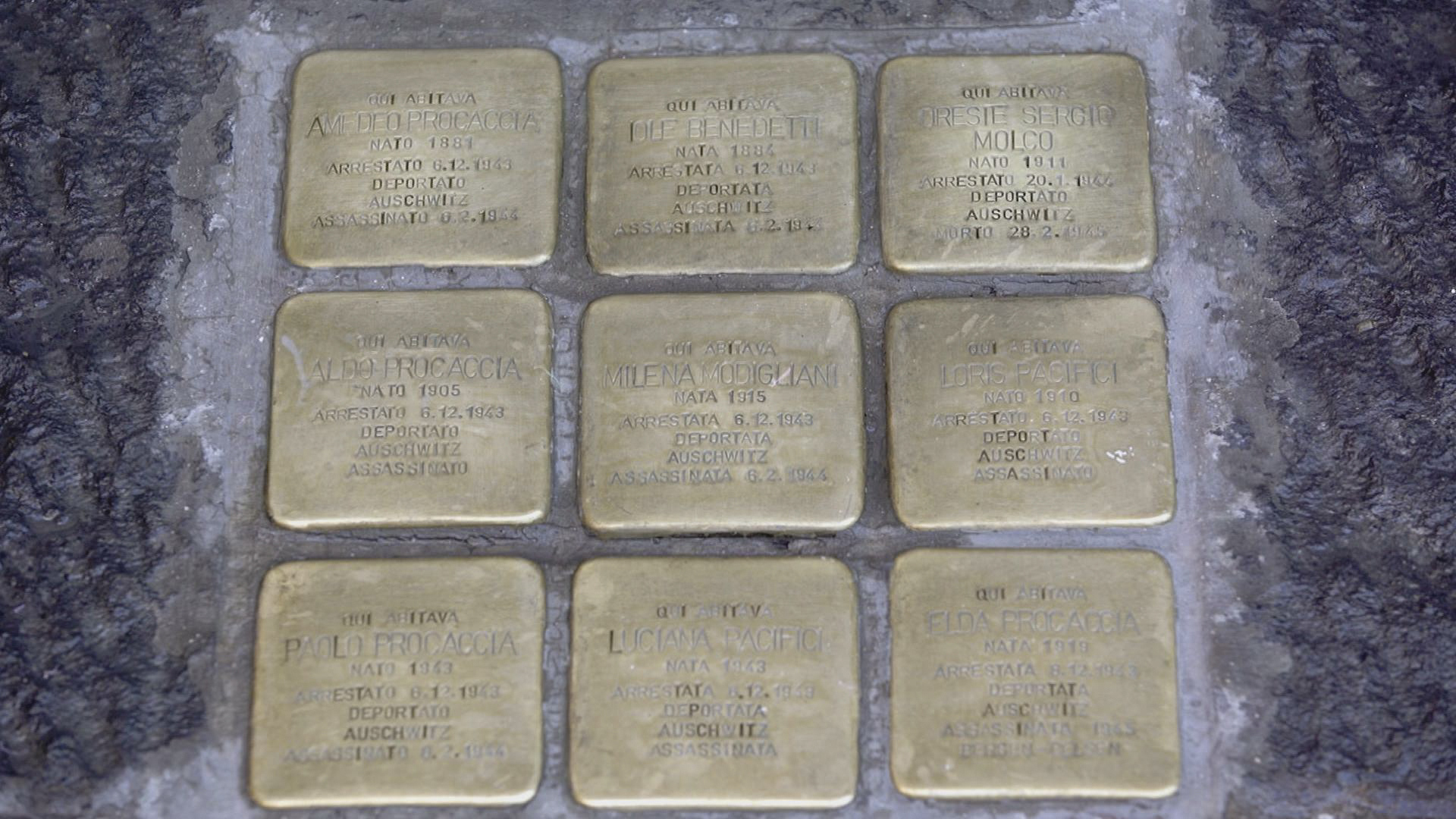 Pietre D'Inciampo - Le 9 Pietre [credit: courtesy of Rai]