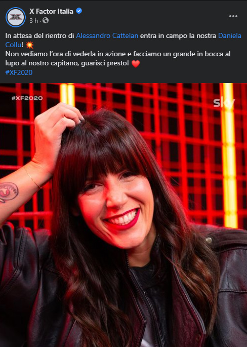 X Factor Italia comunica il passaggio di testimone della conduzione a Daniela Collu