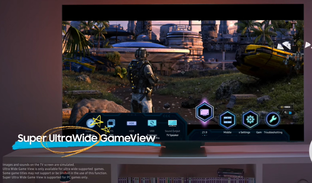 Samsung TV 2021 - Super Ultrawide GameView