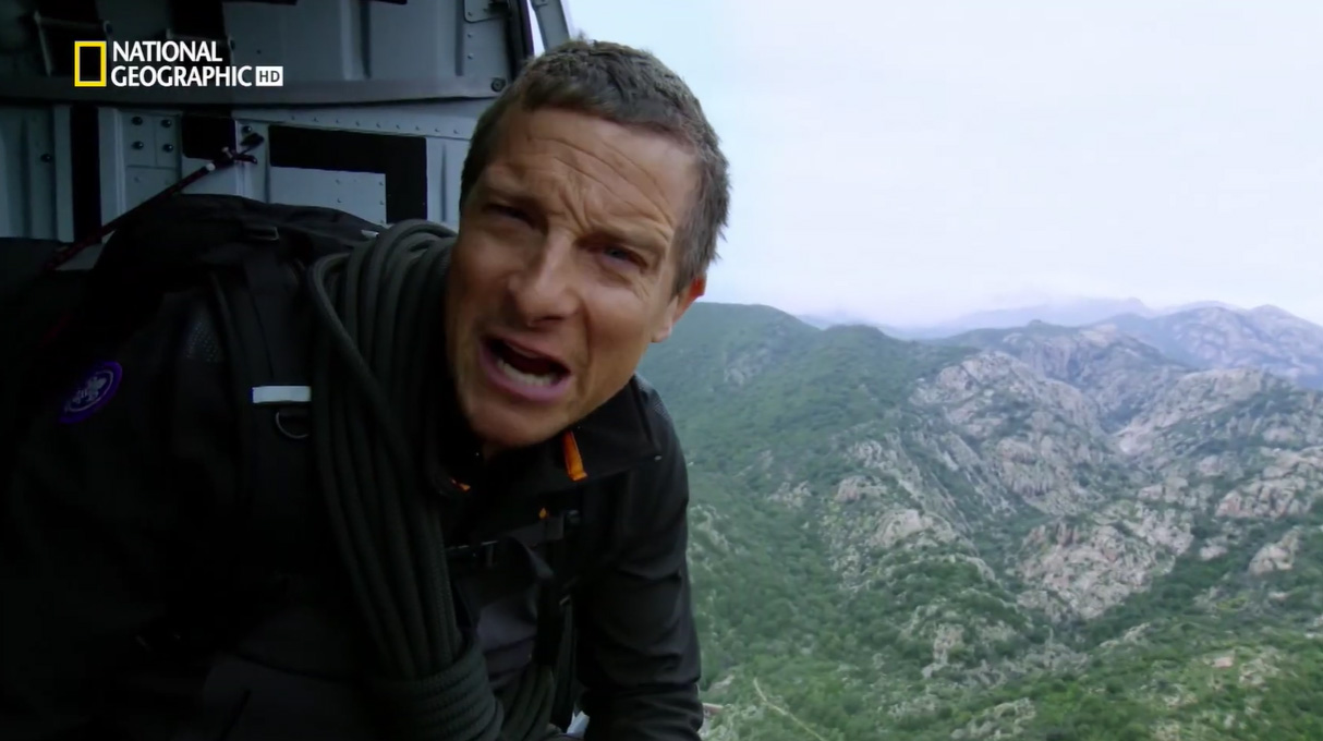 Bear Grylls Celebrity Edition su National Geographic