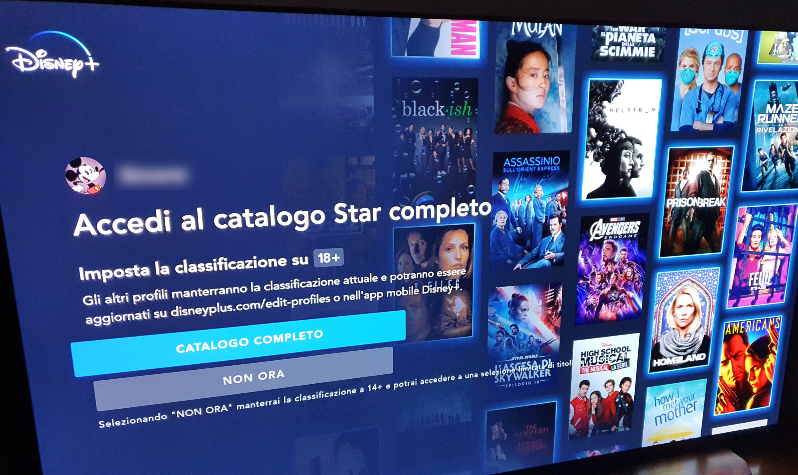 Disney+ richiede l'accesso al catalogo completo di Star