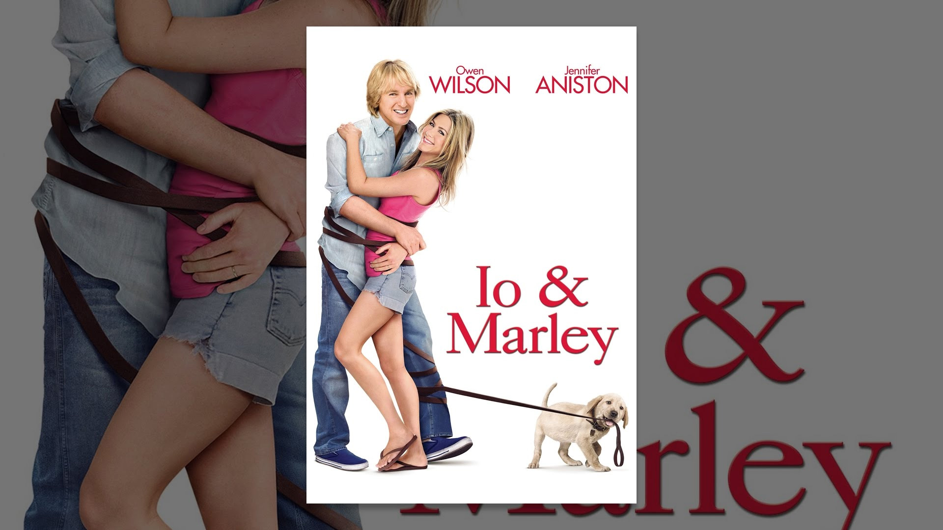 Io e Marley con Jennifer Aniston e Owen Wilson