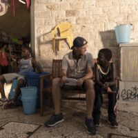 Ibrahima Gueye, Edoardo Ponti in La vita davanti a sé – Foto dal set
