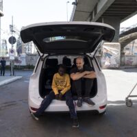 Ibrahima Gueye, Edoardo Ponti in La vita davanti a sé – Foto dal set