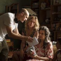 Edoardo Ponti, Abril Zamora, Sophia Loren, Diego Pirvus in La vita davanti a sé – Foto dal set