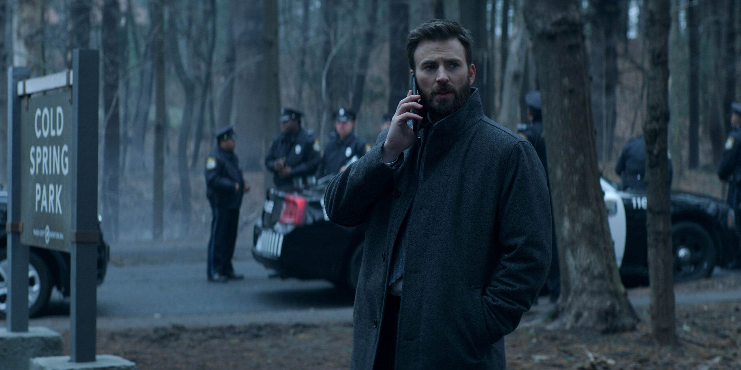 Chris Evans in Defending Jacob 1x02 'Everything Is Cool' [tag: Chris Evans] [credit: courtesy of Apple TV Plus]