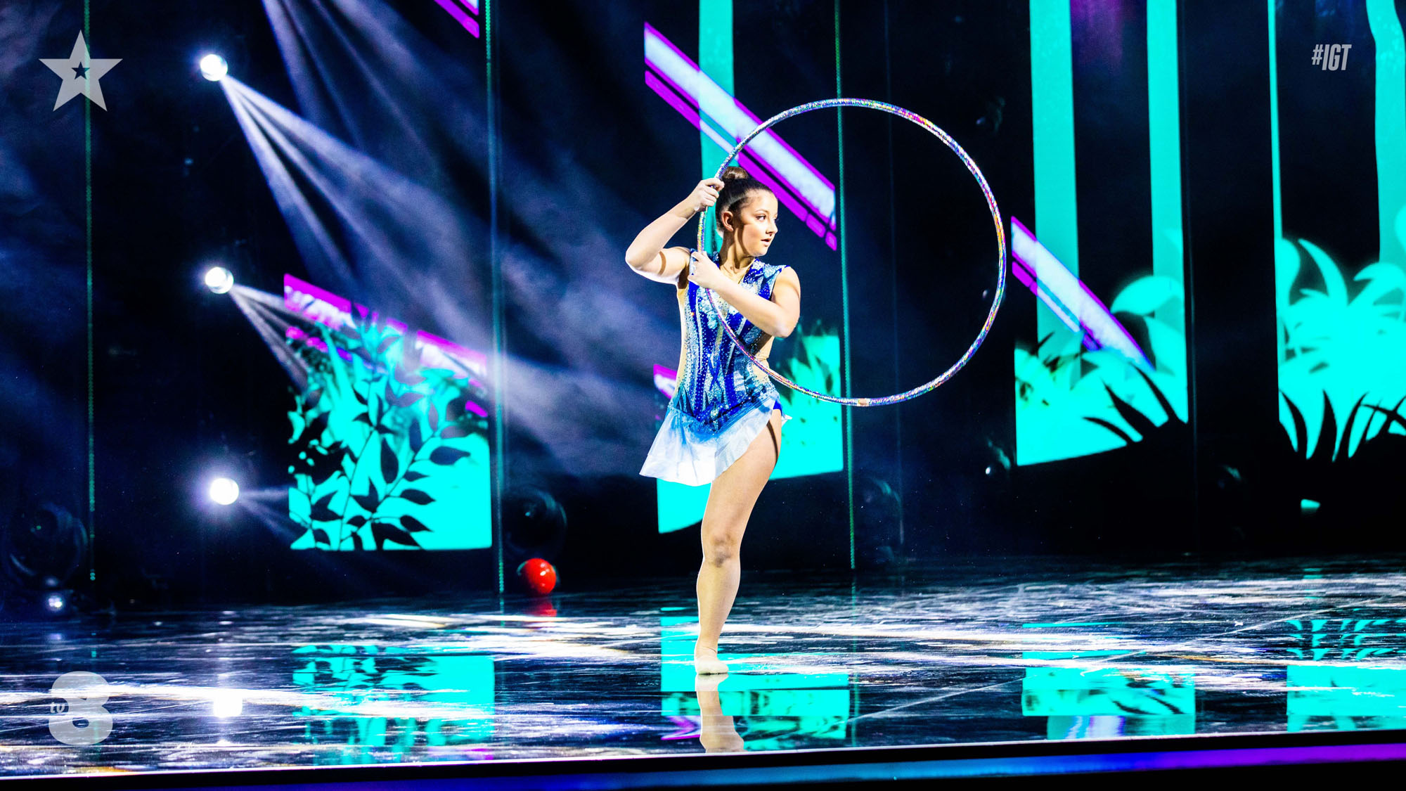 Giorgia Greco nella Finale di Italia's Got Talent 2021 [credit: foto di Virginia Bettoja; courtesy of Sky/TV8]