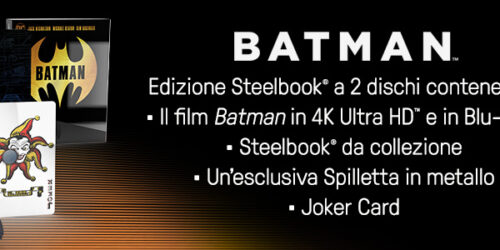 Batman ‘Titans of Cult’ Edition con film in 4K, Joker Card e spilletta in metallo