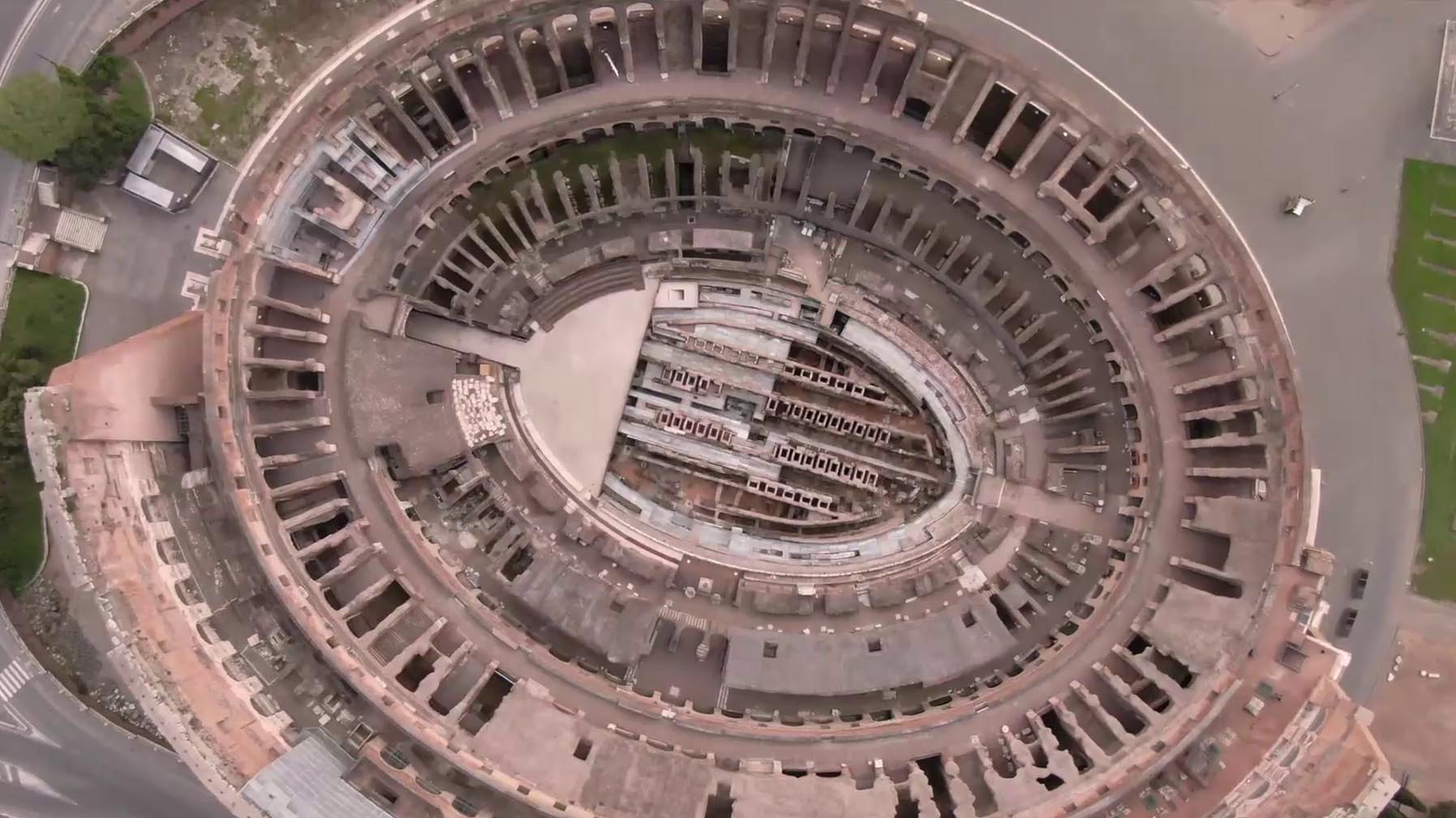 Il Colosseo in quarantena [credit: History Channel]