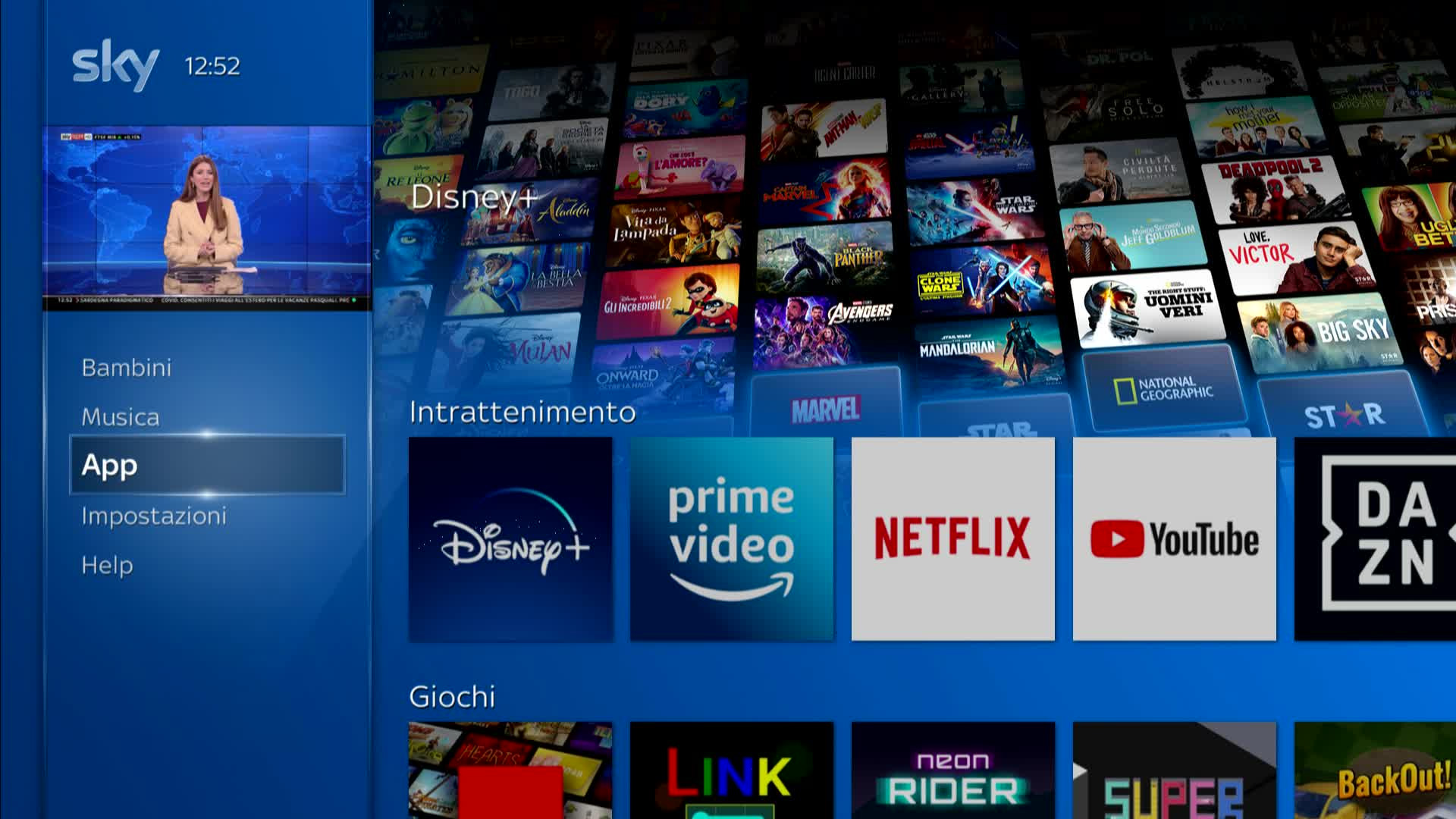 Disney Plus su Sky Q e dispositivi NOW in Italia