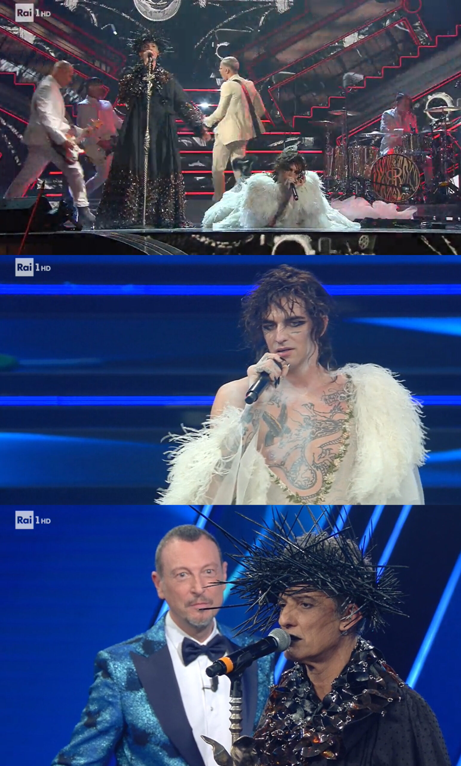 Sanremo 2021: Achille Lauro e Fiorello