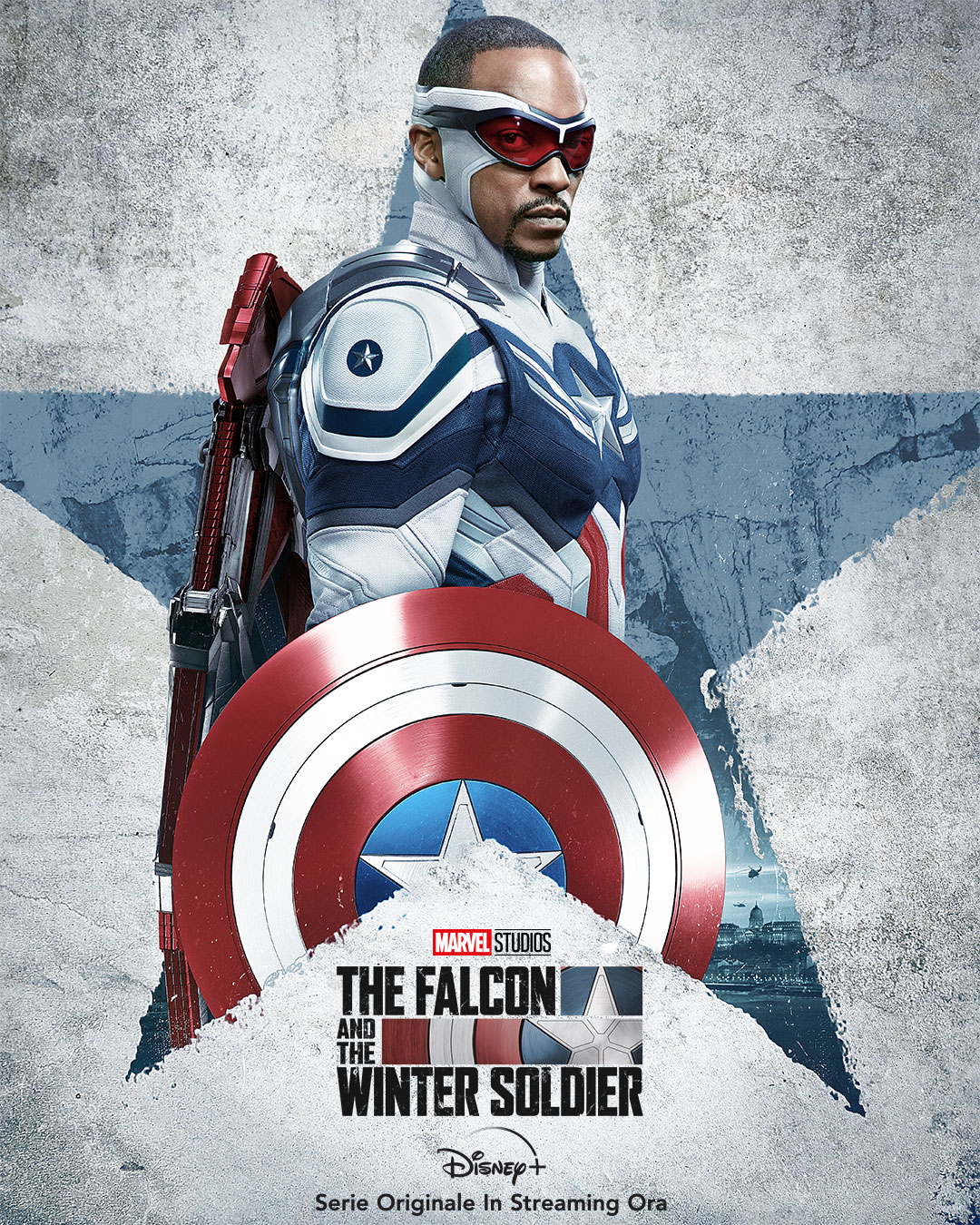 The Falcon and the Winter Soldier - Poster di Sam Wilson come Captain America
