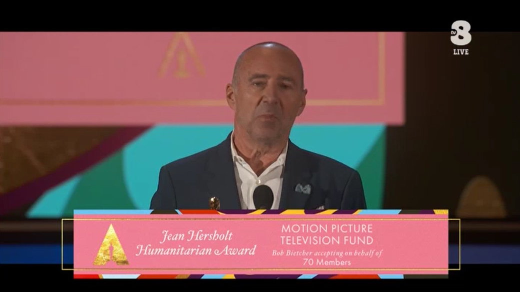 Oscar 2021 - Live - Jean Hersholt Humanitarian Award all'ente Motion Picture Television Fund (MPTF)