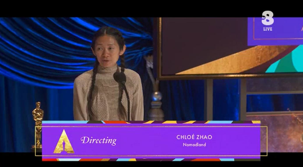 Oscar 2021 - Live - Oscar per Miglior Regia a Chloé Zhao per Nomadland