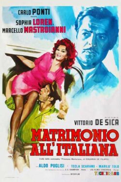 Locandina Matrimonio all’italiana 1964 Vittorio De Sica