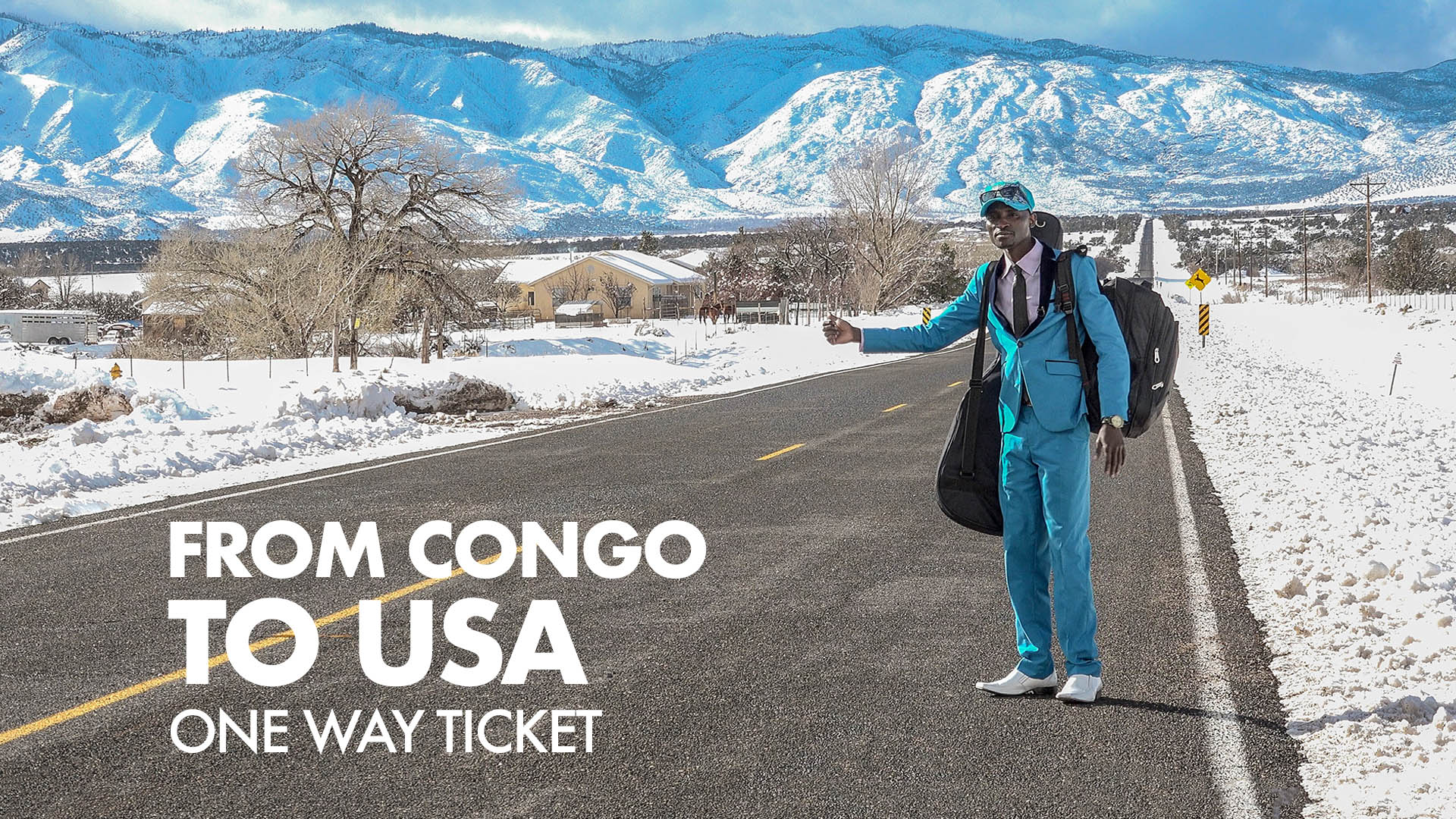 Poster From Congo To Usa - One Way Ticket