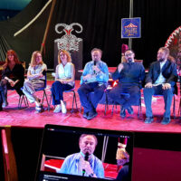 Foto dalla conferenza stampa del film ‘L’uomo che disegnò Dio’ a Torino (16 Giugno 2021)