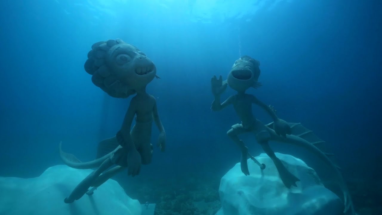 Luca, statue subacquee ispirate a Luca e Alberto installate a MonteRosso