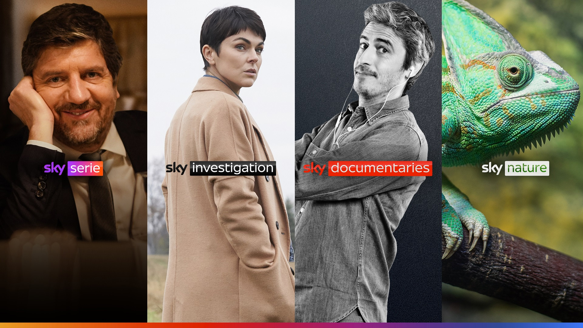 Sky Serie, Sky Investigation, Sky Documentaries e Sky Nature