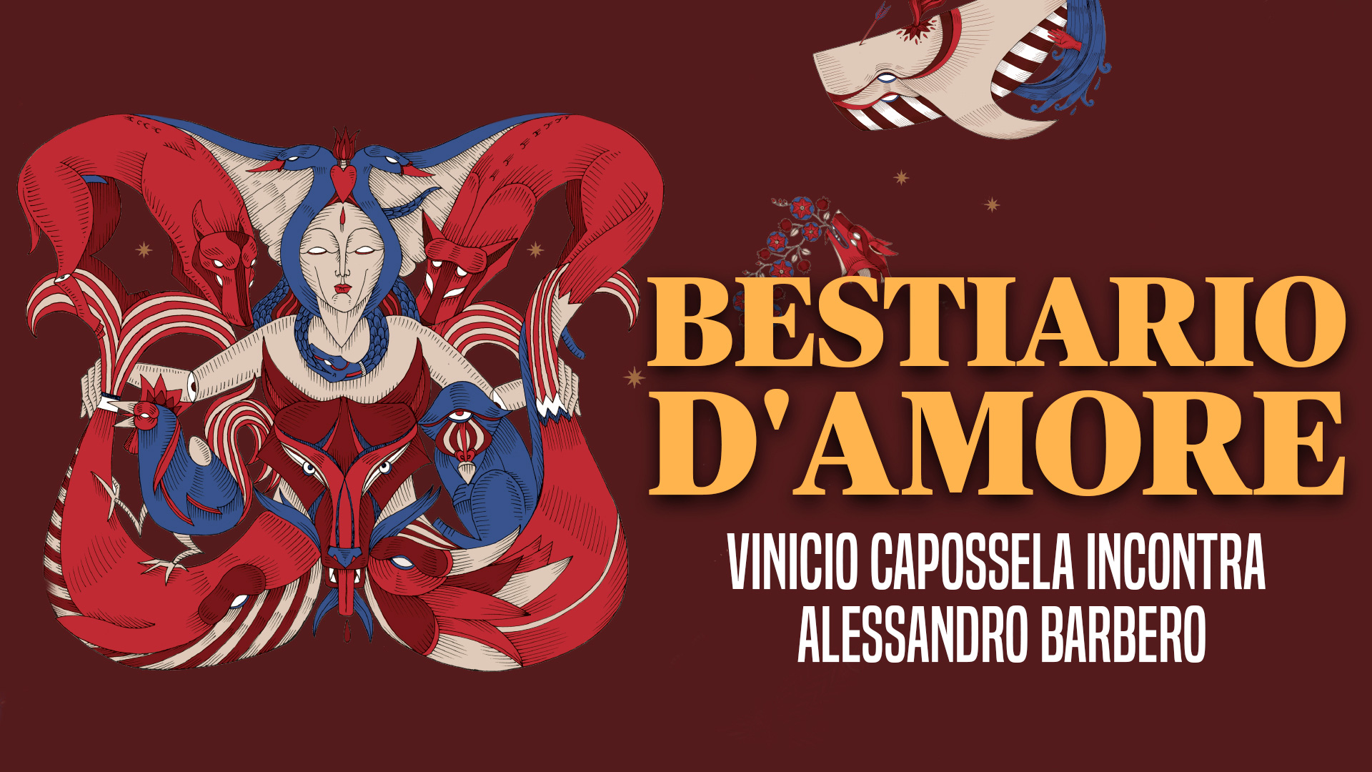 Poster Bestiario d'amore - Vinicio Capossela incontra Alessandro Barbero