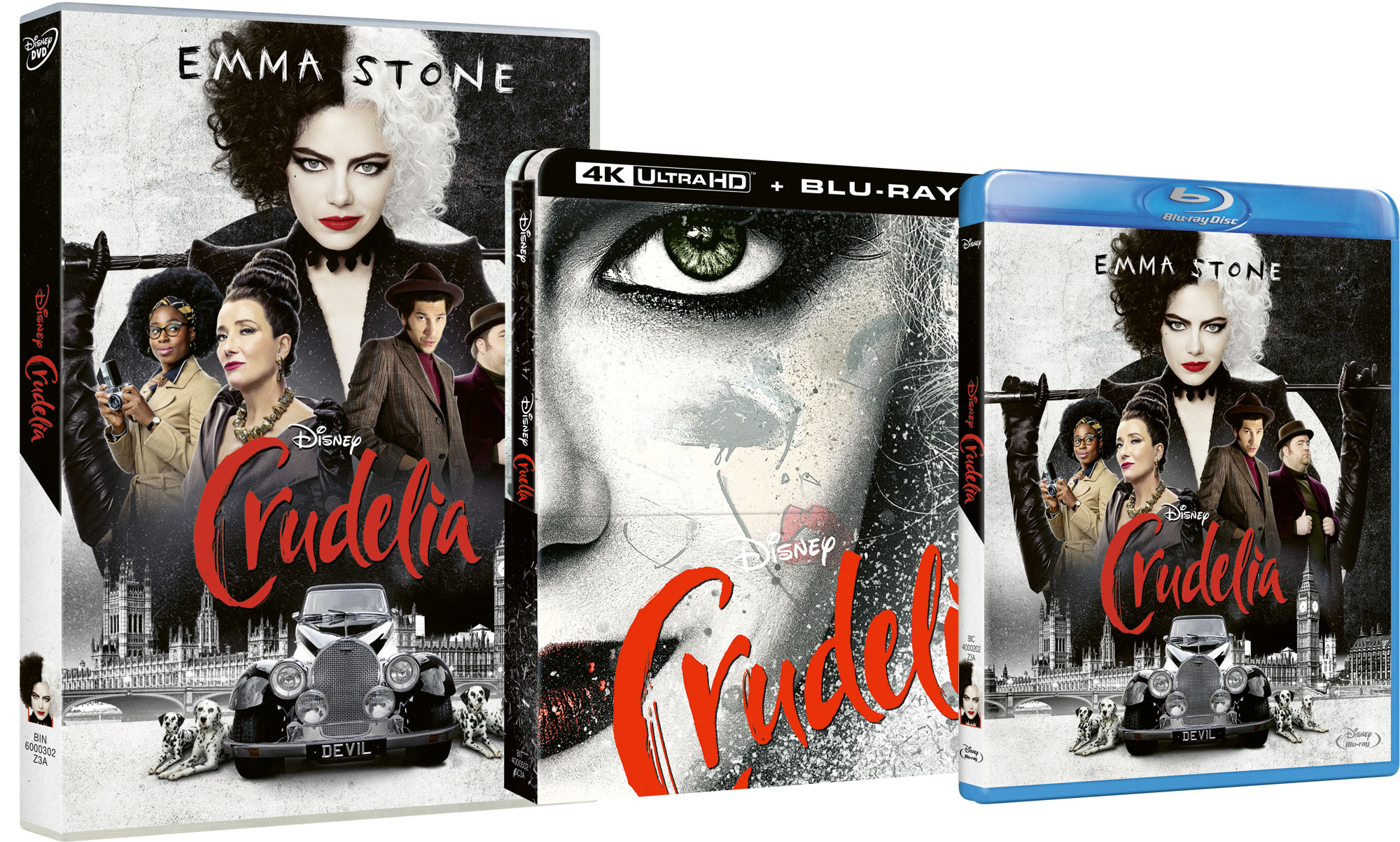 Crudelia nei formati Blu-Ray, DVD e UHD Steelbook