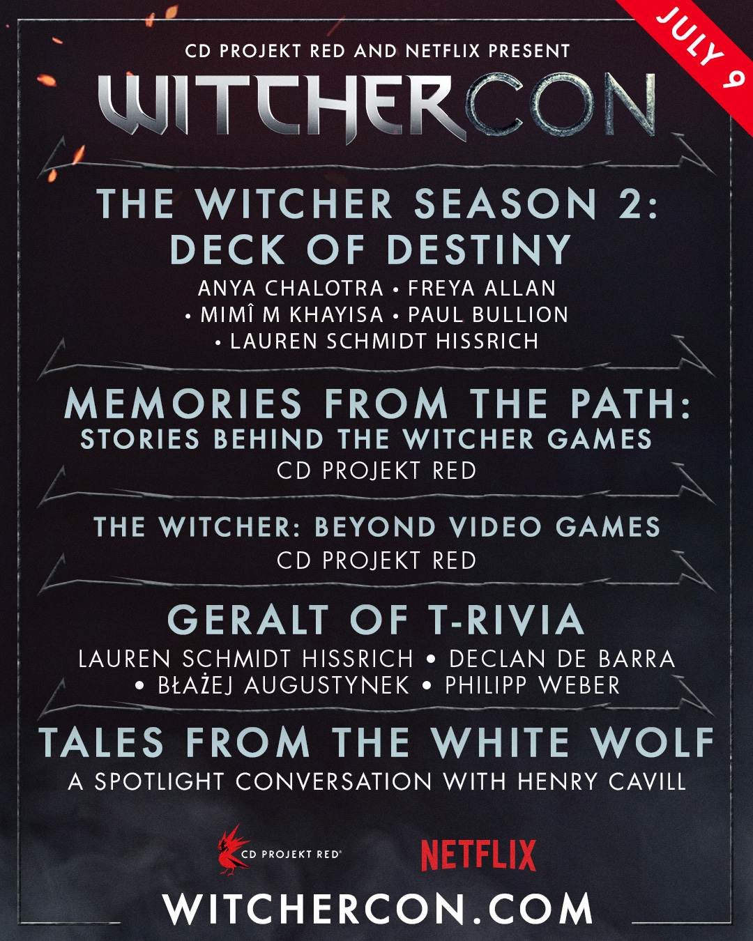 Il programma del WitcherCon 2021
