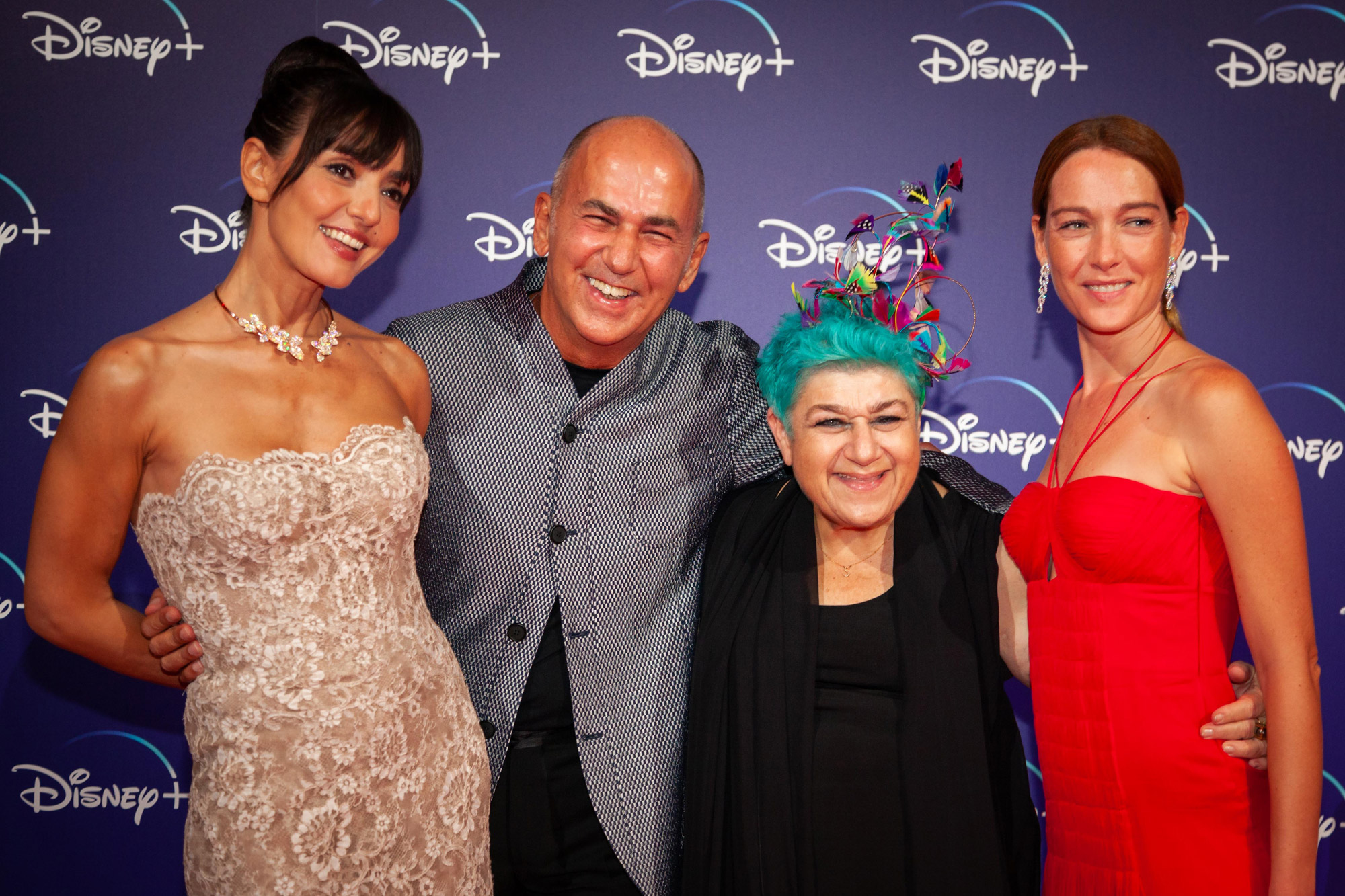 Ferzan Ozpetek, Cristiana Capotondi, Ambra Angiolini e Serra Yilmaz a venezia78 [credit: foto di Rocco Soldini; courtesy of Disney Italia]