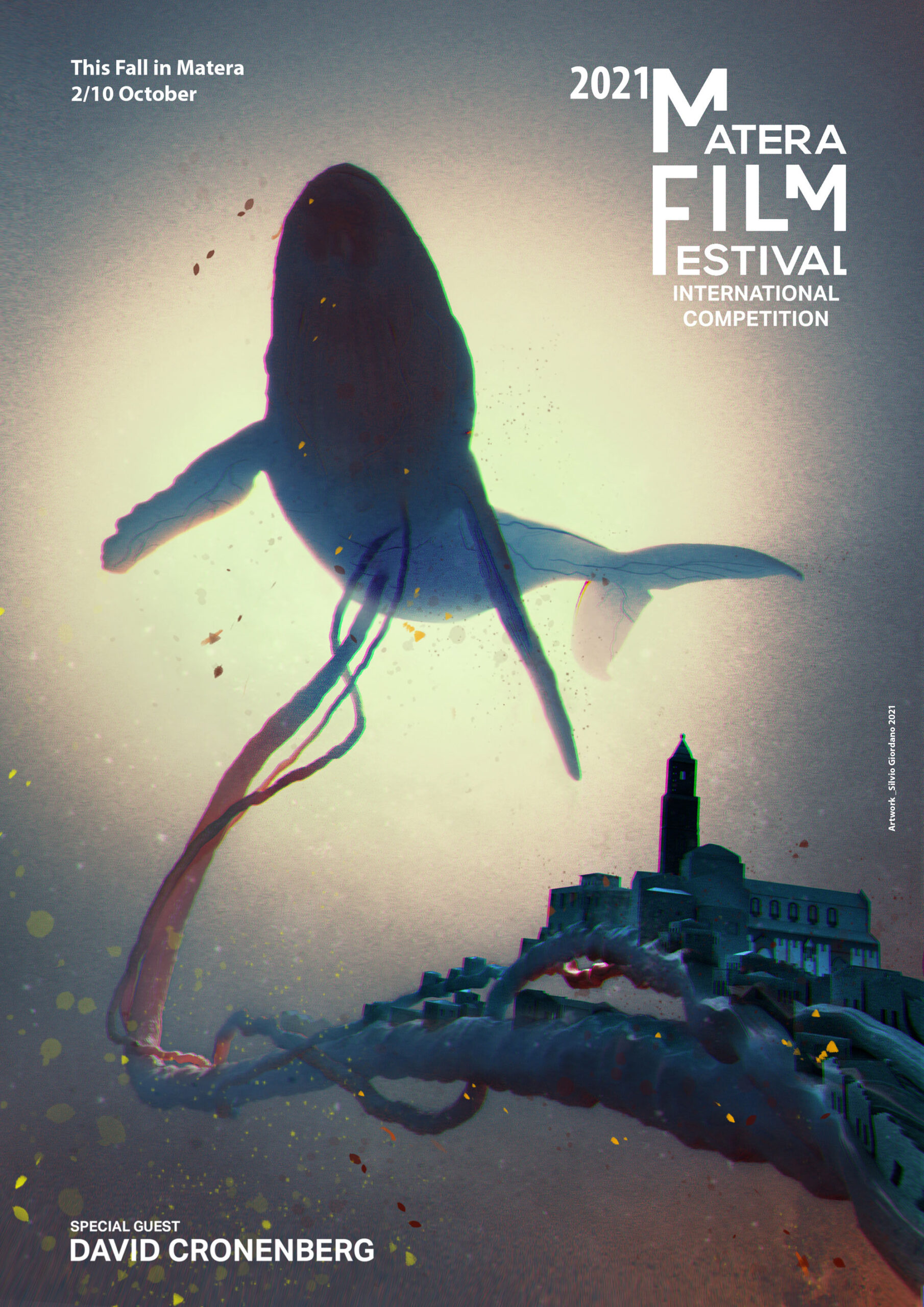Locandina Matera Film Festival 2021, realizzata dal creative director Silvio Giordano
