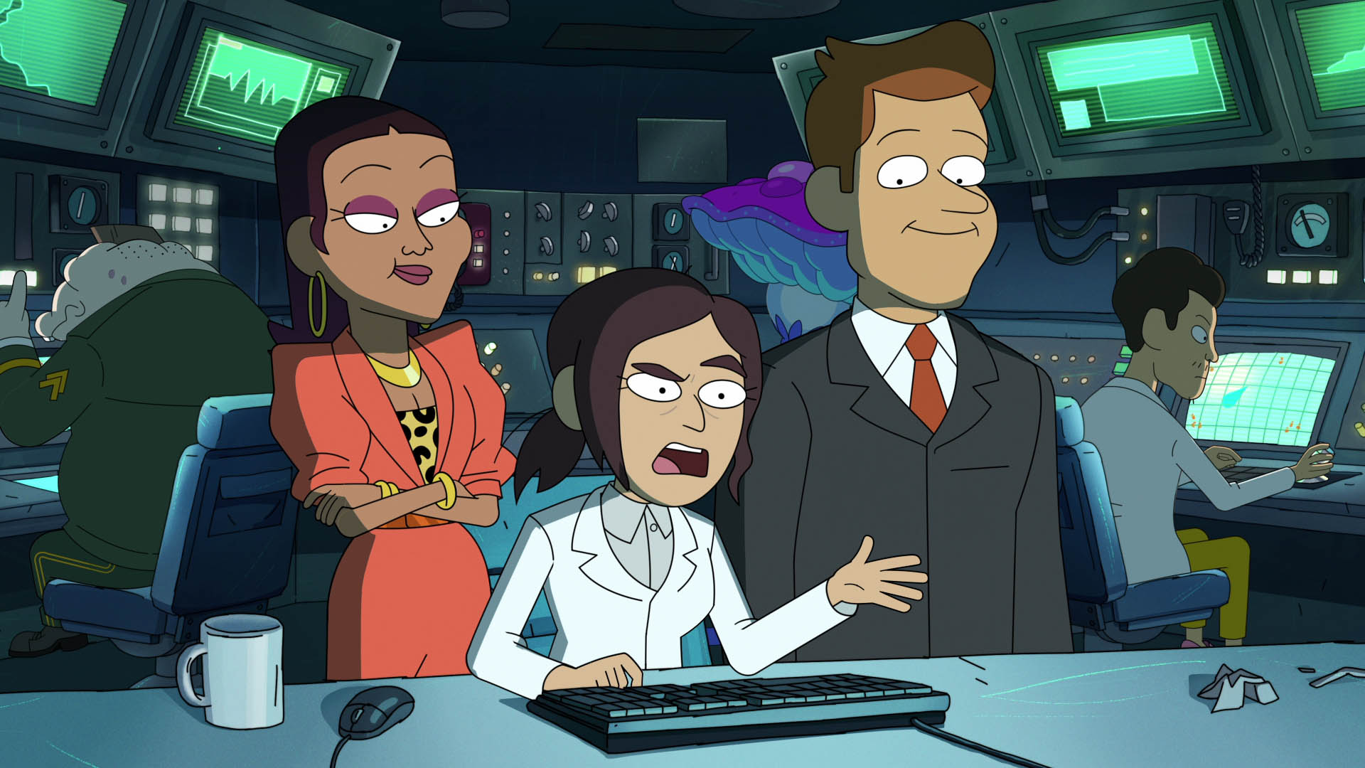Inside Job 1x07 [credit: Copyright 2021 Netflix; courtesy of Netflix]