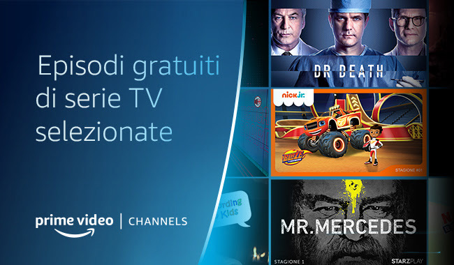 Amazon Prime Video Channels offre la visione gratuita degli episodi di alcune serie TV