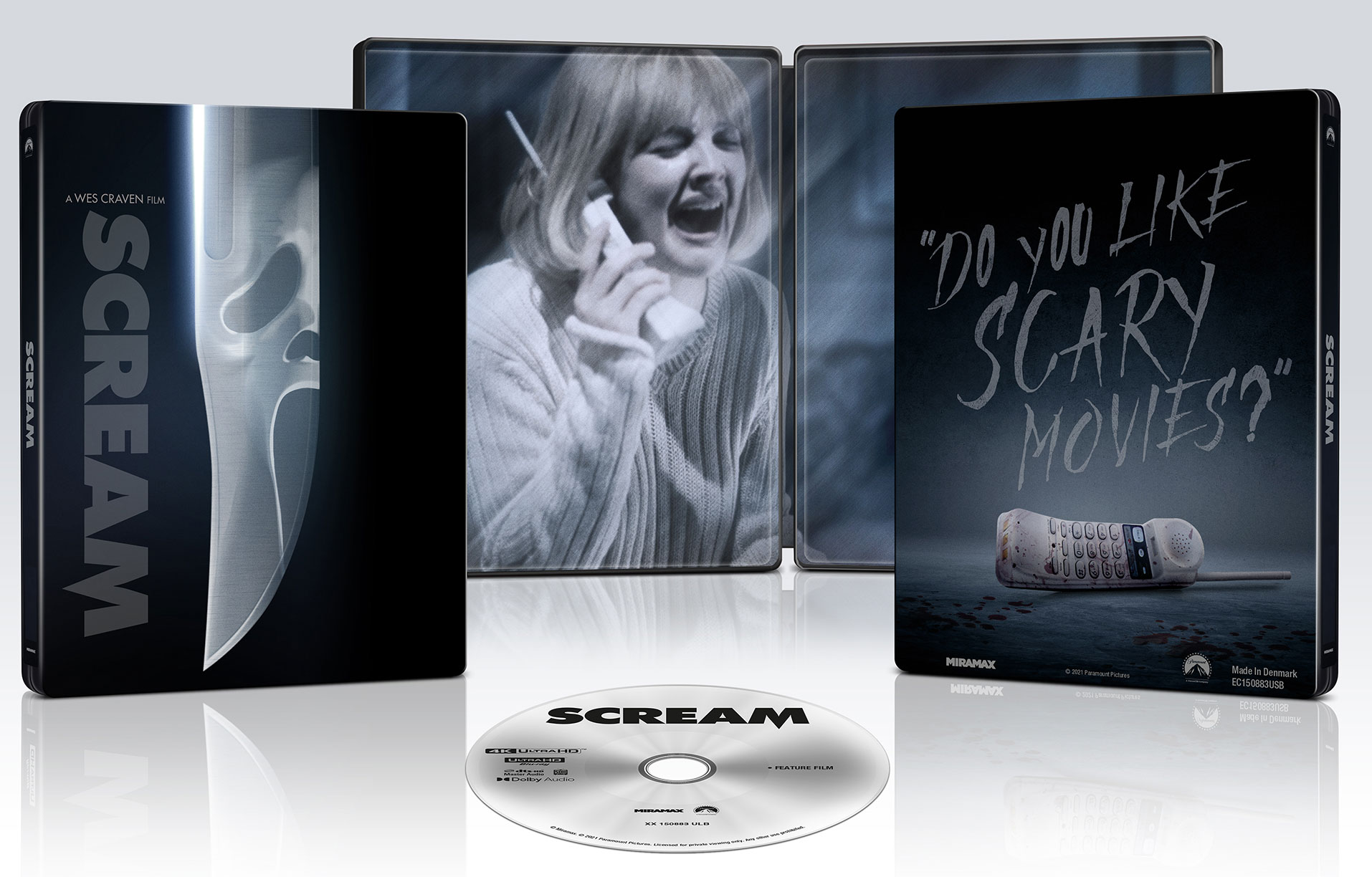 SCREAM in Steelbook 4K UHD + Blu-Ray