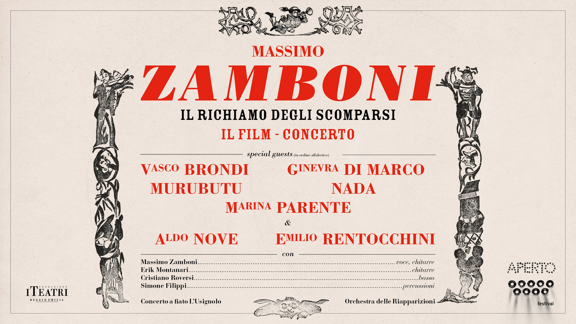 Poster Massimo Zamboni - Il richiamo degli scomparsi - Il Film Concerto