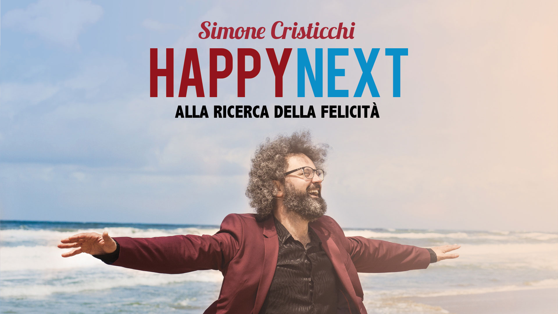 Poster Simone Cristicchi - HappyNext. Alla ricerca della felicità