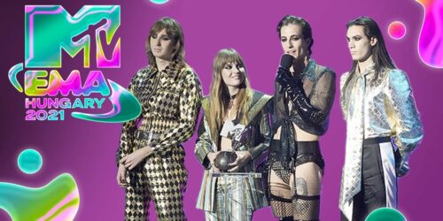 Maneskin cantano Mammamia agli MTV Europe Music Awards 2021