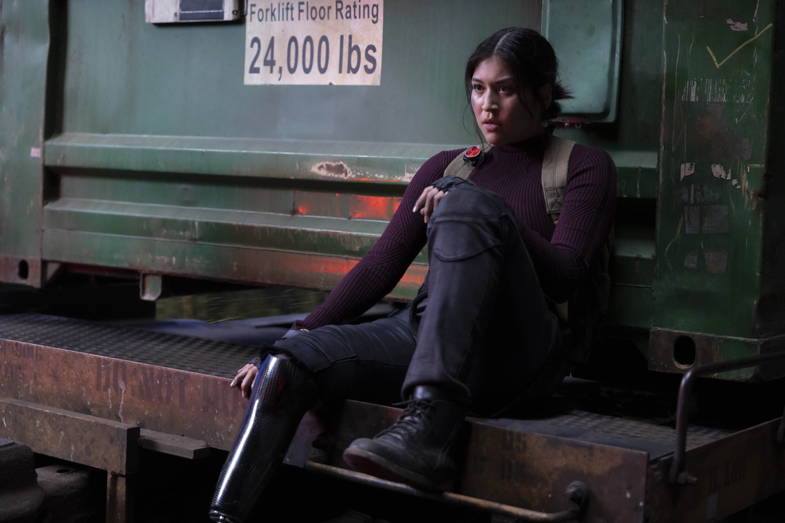 Alaqua Cox come Maya Lopez in Marvel Studios' Echo [tag: Alaqua Cox] [credit: Chuck Zlotnick; Copyright Marvel Studios 2023. All Rights Reserved; courtesy of Disney]