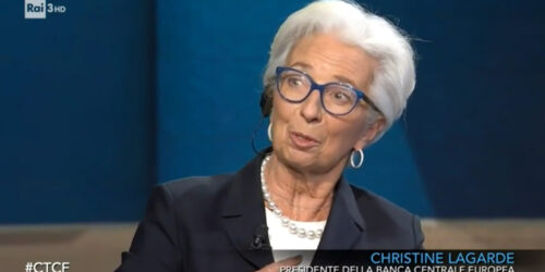 Christine Lagarde a Che Tempo Che Fa