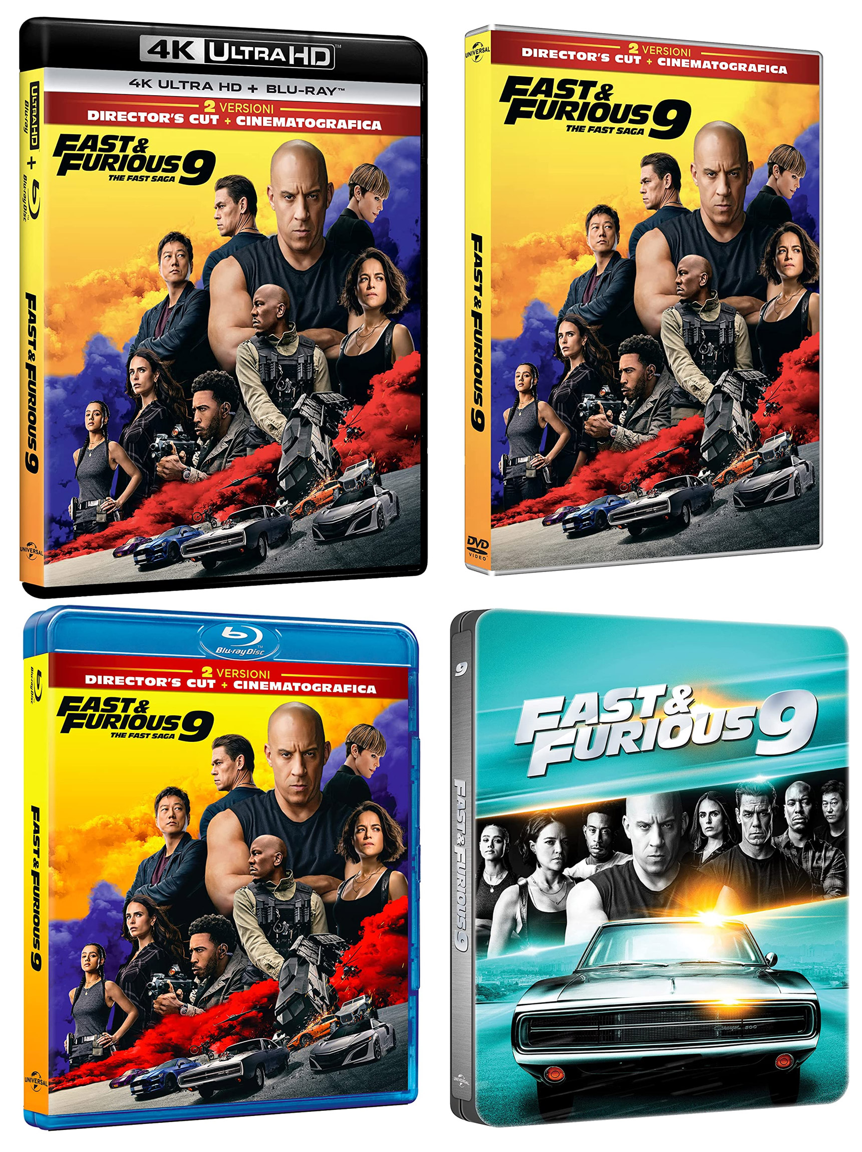 Fast & Furious 9 in Dvd, Blu-ray e 4k UHD