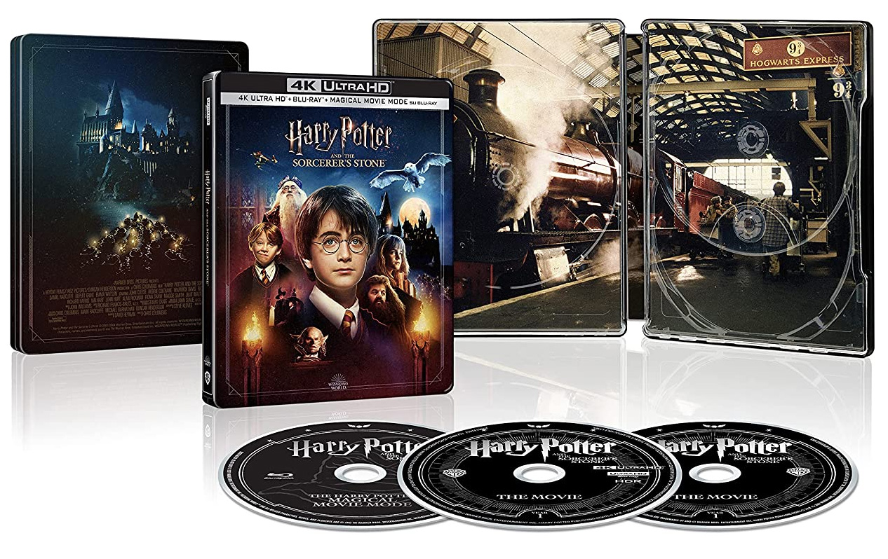 Harry Potter e La Pietra Filosofale - 20th Ann Steelbook (4KUltra HD + Blu-Ray)