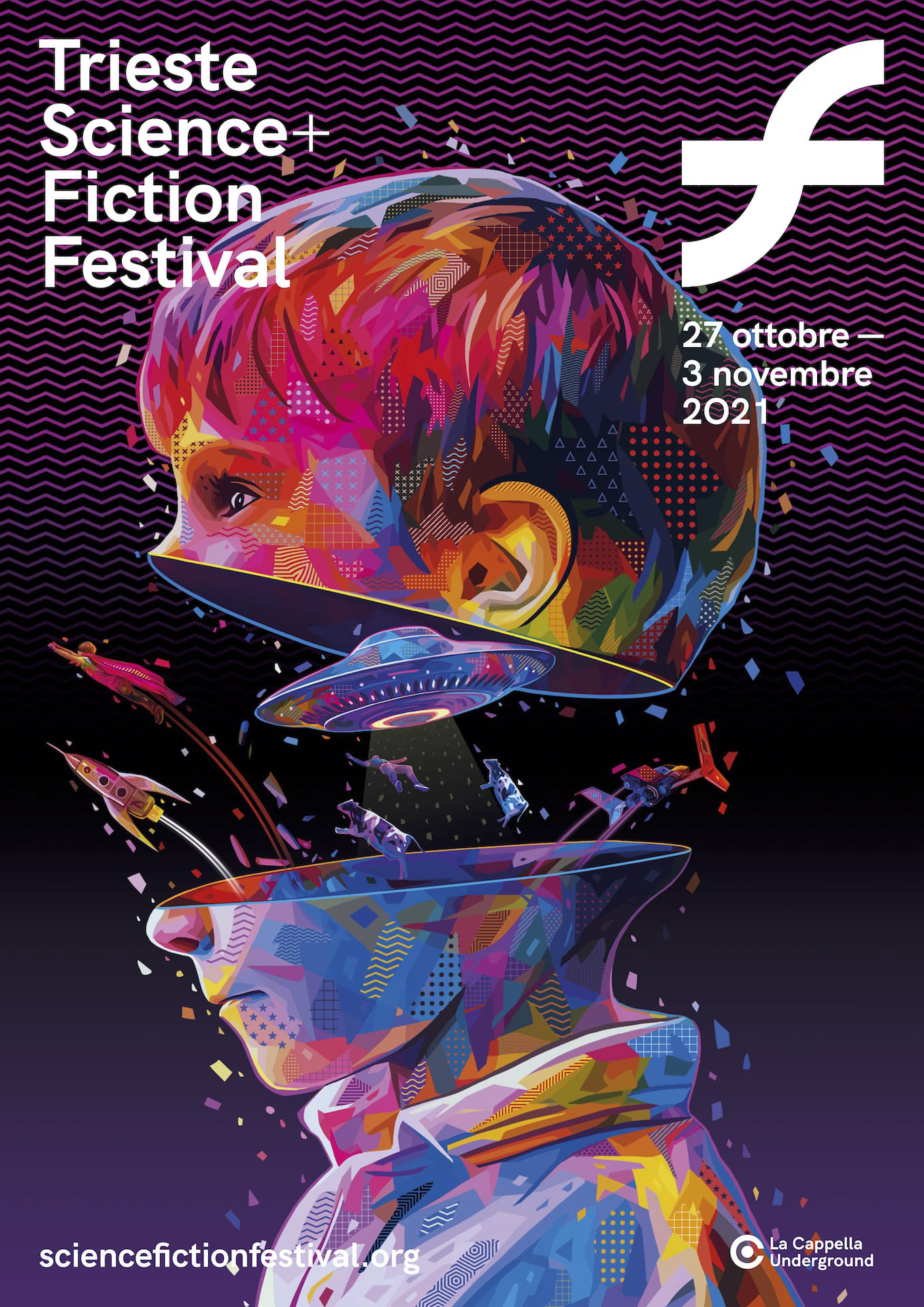 Trieste Science e Fiction Festival 2021: il poster della 21a edizione realizzato da KANEDA