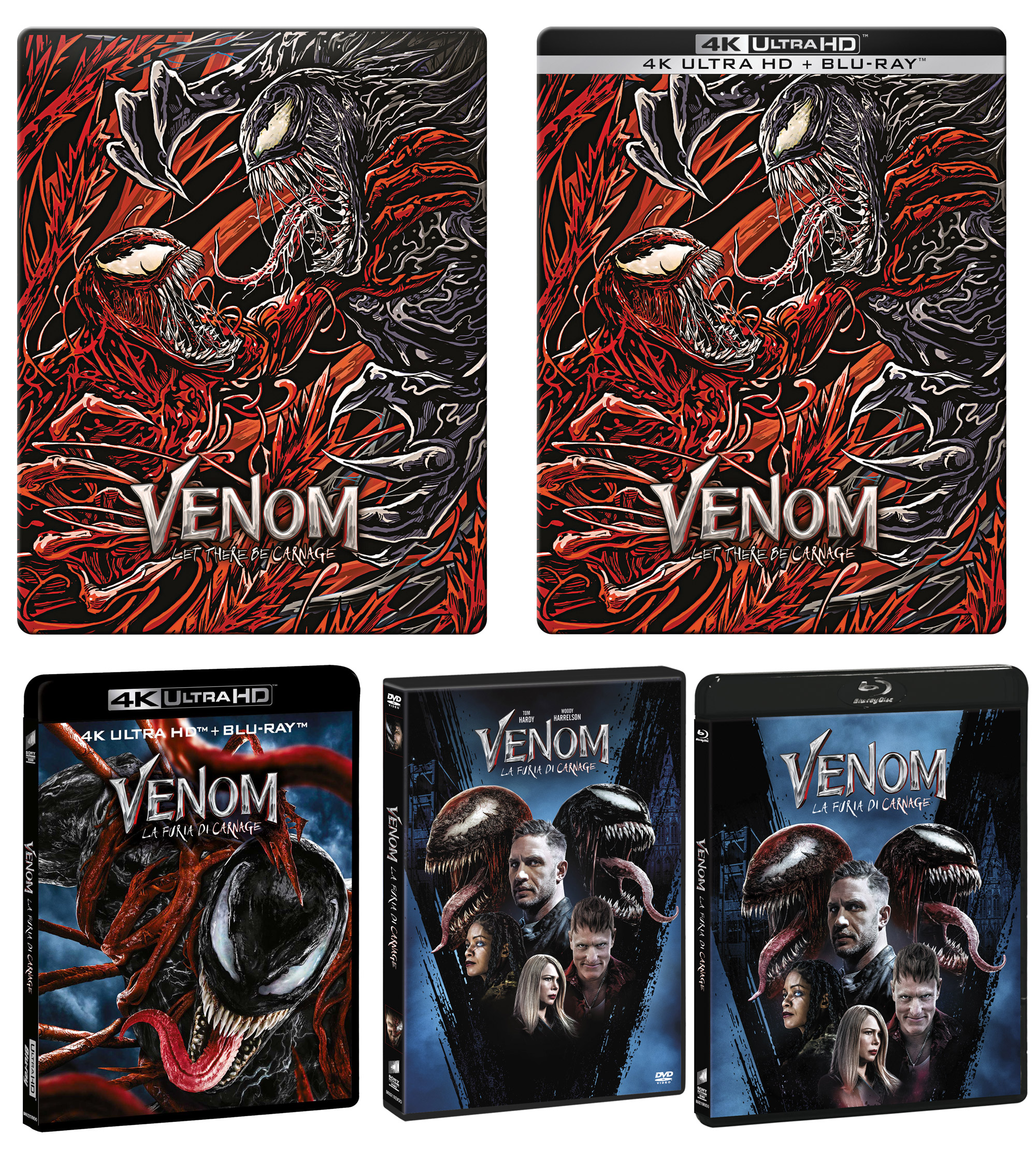 Venom: La furia di Carnage con Tom Hardy in DVD, Blu-ray e 4k UHD