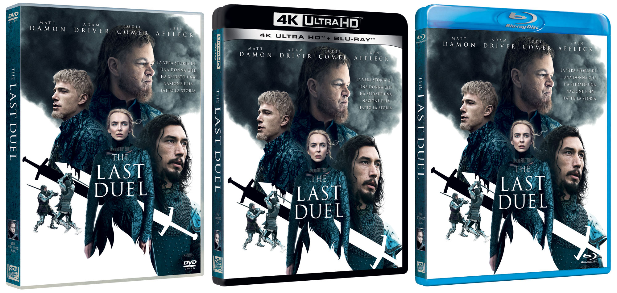 The Last Duel di Ridley Scott in DVD, Blu-Ray, 4K UHD