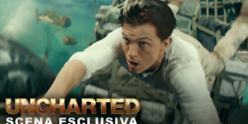 Caduta dall’aereo: clip dal film Uncharted con Tom Holland e Mark Wahlberg