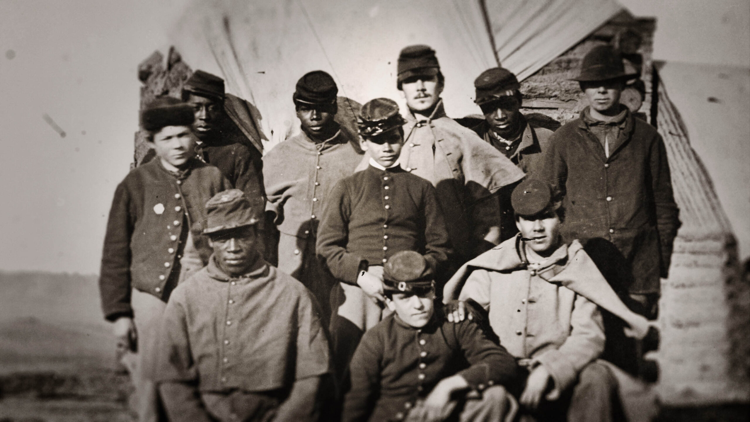 Foto storica della Guerra Civile come descritta in Lincoln's Dilemma [credit: courtesy of Apple]