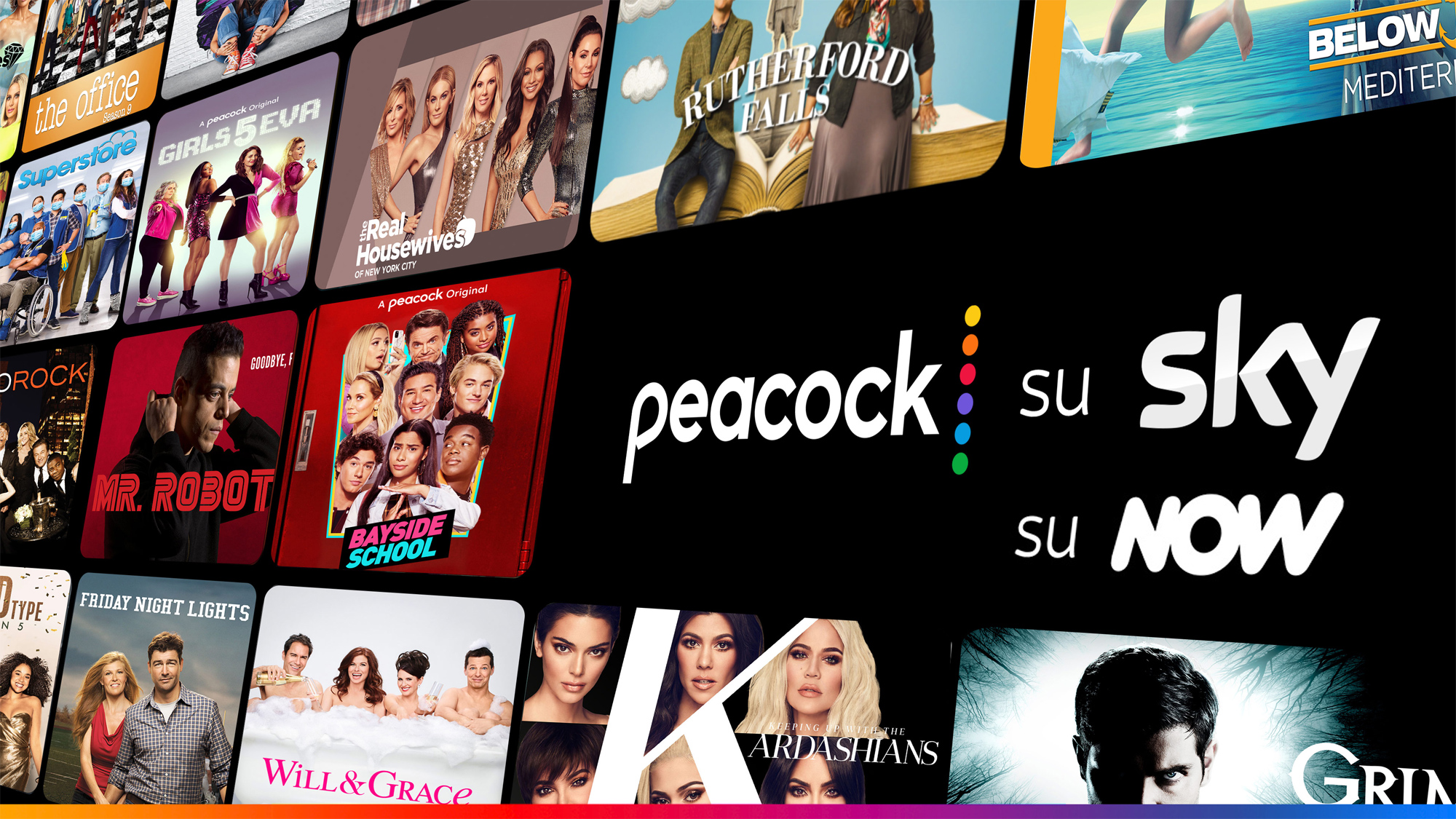 Peacock in Italia su Sky e NOW