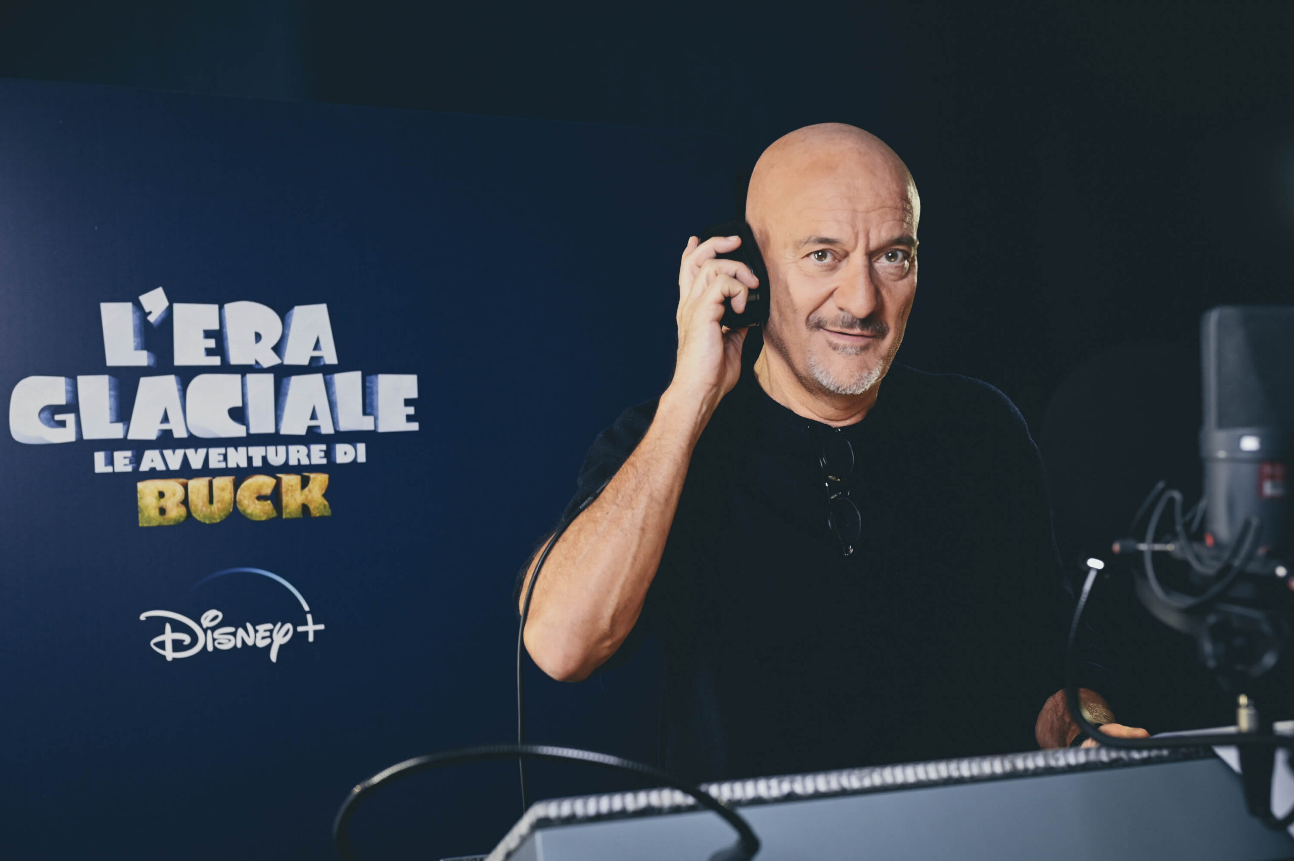 Claudio Bisio presta la sua voce al bradipo Sid nel film L'Era Glaciale: le Avventure di Buck [credit: Giovanna Onofri; courtesy of Disney Italia]