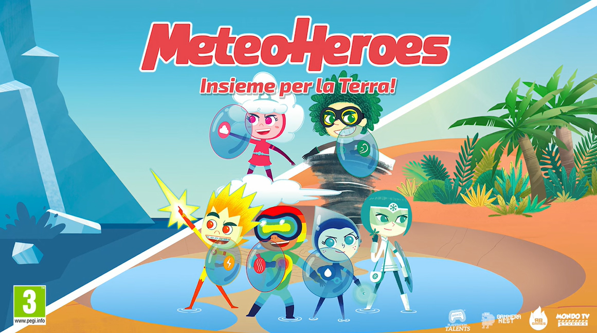 MeteoHeroes - Insieme per la Terra diventa un videogioco per bambini e famiglie