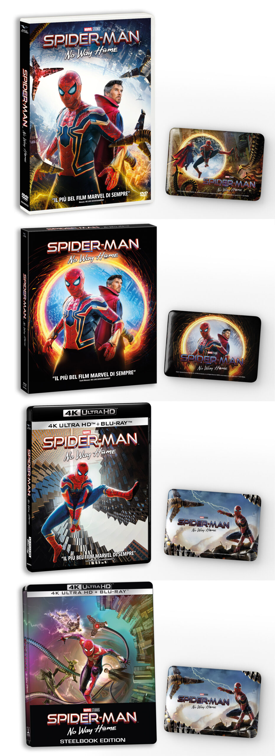 Spider-Man: No Way Home in DVD e Blu-ray