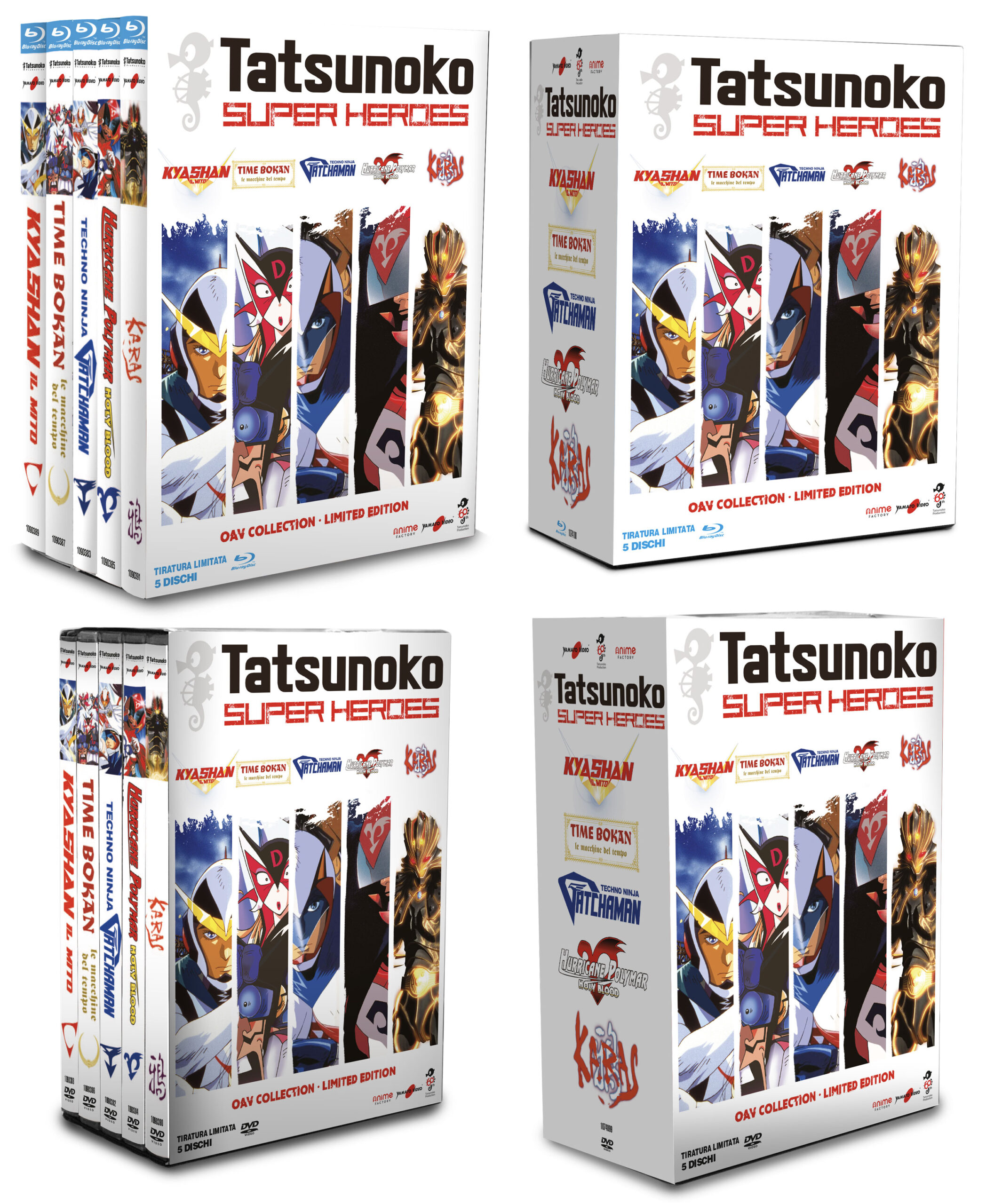 Tatsunoko Super Heroes - OAV Collection in DVD e Blu-ray
