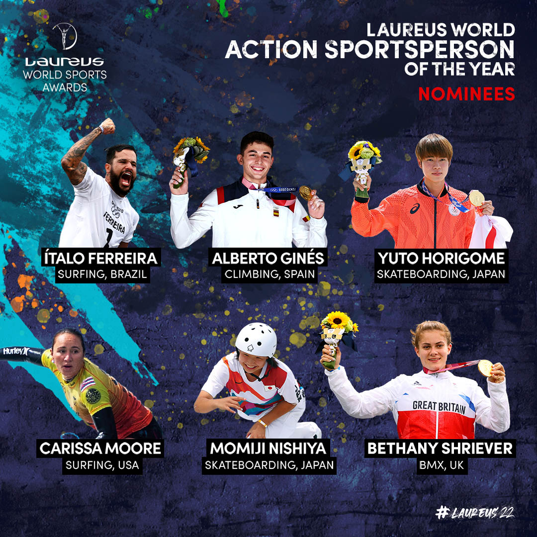 Laureus World Action Sportsperson of the Year Award 2022 - Nomination